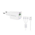 CONCEPTRONIC ALTHEA16W Caricabatterie per dispositivi mobili Universale Bianco AC Ricarica rapida Interno
