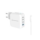 CONCEPTRONIC ALTHEA18W Caricabatterie per dispositivi mobili Universale Bianco AC Ricarica rapida Interno