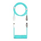 Cooler Master Coiled Keyboard Cable Cyan - Cavo tastiera a spirale