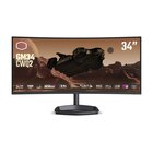 Cooler Master Gaming GM34-CWQ2 LED 34" 3440 x 1440 Pixel UltraWide Quad HD Nero