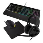Corsair 4-1 Gaming Bundle USB Tastiera + Mouse + Mousepad + Cuffie