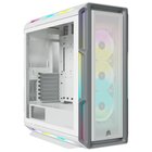Corsair iCUE 5000T RGB Tempered Glass Mid-Tower Smart Case, White Scatola aperta Confezione originale aperta DIFETTO NELLA CHIUSURA PANNELLO POSTERIORE