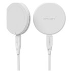 Cygnett ChargePuck Qi2.0 Cuffie, Smartphone Bianco USB Carica wireless Ricarica rapida Interno