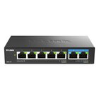 D-Link DMS-107 switch di rete Non gestito Gigabit Ethernet (10/100/1000) Nero
