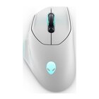 Dell Alienware AW620M Gaming Mano destra RF Wireless + USB Type-C Ottico 26000 DPI Bianco White