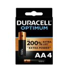 Duracell 4 Pile Mini Stilo AAA Optinum