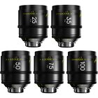 DZOFILM Set ARLES Prime FF/VV 25/35/50/75/100mm Scala Metrica