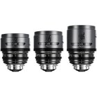 DZOFILM Set PAVO 28/40/75mm t/2.1 2x Anamorphic Prime Lens - Blue Coating - PL/EF - Scala Metri
