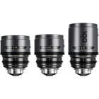 DZOFILM Set PAVO 32/55mm t/2.1 & 100mm t/2.4 2x Anamorphic Prime Lens - Blue Coating - PL/EF - Scala Metri