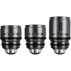 DZOFILM Set PAVO 32/55mm t/2.1 & 100mm t/2.4 2x Anamorphic Prime Lens - Neutral Coating - PL/EF - Scala Metri