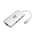 EATON Tripp Lite U442-DOCK12-S replicatore di porte e docking station per laptop USB 3.2 Gen 2 (3.1 Gen 2) Type-C Argento