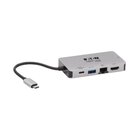 EATON Tripp Lite U442-DOCK6-GY replicatore di porte e docking station per laptop Cablato USB 3.2 Gen 1 (3.1 Gen 1) Type-C Grigio