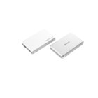 Edizard MaxSafe Semi - Solid State Power Bank 10000 mAh Powerbank 112MM di profondità Bianco - White