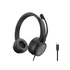 equip Conceptronic POLONA05BC cuffia e auricolare Cablato A Padiglione Ufficio USB tipo-C Nero