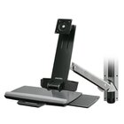 ERGOTRON StyleView Sit-Stand Combo System 61 cm (24") Alluminio Parete