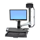 ERGOTRON StyleView Sit-Stand Combo System with Worksurface 61 cm (24") Alluminio Parete