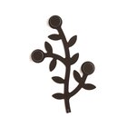 FOPPAPEDRETTI Appendialbero appendiabiti Montabile a parete 3 gancio(i) Wenge