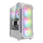 GAMDIAS Mid Tower Aura GC1 Elite Bianco 4x 120mm ARGB FAN TG MESH