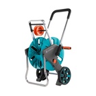 Gardena AquaRoll M Easy Carrello avvolgitubo Manuale Nero, Blu, Arancione