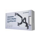 GEMBIRD MA-DA2-02 Supporti a parete per TV 81,3 cm (32") Scrivania Nero