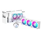 GigaByte AORUS WATERFORCE II 360 ICE AIO - 3x ventole ARGB da 120 mm, meccanismo a incastro, DAISY-CHAIN, compatibile con Intel LGA 1851 e AMD AM5