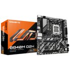 GigaByte B840M D2H Scheda madre - CPU AMD Ryzen 9000, VRM a 5+2+2 fasi, fino a 7600 MHz DDR5, 1xPCIe 4.0 + 1xPCIe 3.0 M.2, LAN 2.5GbE, USB 3.2 Gen 1