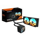 GigaByte GAMING 240 Dissipatore a Liquido per CPU - 2x120mm Ventole ARGB, meccanismo di bloccaggio a scorrimento, DAISY-CHAIN, Compatibile con Intel LGA 1851 e AMD AM5