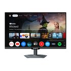 GigaByte M27QS Monitor Smart 27” 2K QHD - Google TV, Display wireless, 2560 x 1440, 180Hz, 1ms, 350 cd/m², FreeSync, Display HDR400, HDMI 2.0, DisplayPort 1.4