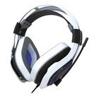 Gioteck HC9 Auricolare Cablato A Padiglione Gaming Blu, Bianco