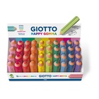 Giotto Happy Gomma gomma per cancellare Blu, Corallo, Fucsia, Verde, Lillà, Lime, Arancione, Rosa, Turchese, Giallo 40 pezzo(i)