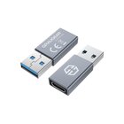 Graugear G-AD-CTA-10G adattatore per inversione del genere dei cavi USB-A USB-C Argento