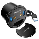 Graugear G-THUB-AU-60 hub di interfaccia USB 3.2 Gen 1 (3.1 Gen 1) Type-A Nero