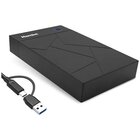 Hamlet Box per Hard disk SATA 3 5 interfaccia USB-C + USB-A con alimentatore
