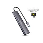 Hamlet HUB 7 PORTE USB 3.0 ALLUMINIO