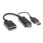 Hamlet VAHDM-DPA HDMI tipo A (Standard) DisplayPort Nero