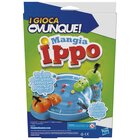 Hasbro Gaming Mangia Ippo, I Gioca Ovunque, gioco per bambini e bambine dai 4 anni in su, gioco portatile per 2 giocatori, gioco da viaggio per bambini e bambine, include 2 ippopotami affamati