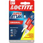 Henkel Loctite Super Attak Original Bipack 3g+3g Liquido Adesivo per contatto