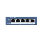 HIKVISION DS-3E0505P-E switch di rete Non gestito Gigabit Ethernet (10/100/1000) Supporto Power over Ethernet (PoE) Blu