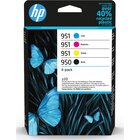 HP Confezione da 4 cartucce di inchiostro originali 950/951, nero, ciano, magenta, giallo