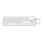 HP E 631346-B21 tastiera Mouse incluso USB AZERTY Francese Nero