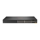 HP E Aruba Networking Aruba 6200F 24G 4SFP+ Gestito L3 Gigabit Ethernet (10/100/1000) 1U Nero