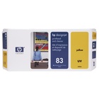 HP Testina di stampa e dispositivi di pulizia giallo UV DesignJet 83