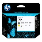 HP TESTINA NERO MATTE E GIALLO N 72 PER DESIGNJET T1100