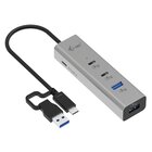 I-TEC Metal Universal Charging HUB 2xUSB-C + 2x USB-A Port + Power Delivery 85W