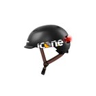 ICON.E Helmet Air Nero Casco con Luce Led USB integrata per monopattino o bici elettrica