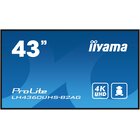 IIyama LH4360UHS-B2AG visualizzatore di messaggi Pannello A digitale 108 cm (42.5") LED Wi-Fi 500 cd/m² 4K Ultra HD Nero Processore integrato Android 11 24/7