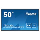 IIyama LH5070UHB-B1 visualizzatore di messaggi Pannello piatto per segnaletica digitale 125,7 cm (49.5") VA 700 cd/m² 4K Ultra HD Nero Processore integrato Android 9.0 24/7