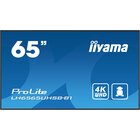 IIyama LH6565UHSB-B1 Design chiosco 163,8 cm (64.5") LED Wi-Fi 800 cd/m² 4K Ultra HD Nero Processore integrato Android 11 24/7