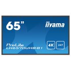 IIyama LH6570UHB-B1 visualizzatore di messaggi Pannello piatto per segnaletica digitale 163,8 cm (64.5") VA 700 cd/m² 4K Ultra HD Nero Processore integrato Android 9.0 24/7