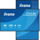 IIyama LH8664UHS-B3AG visualizzatore di messaggi Pannello piatto per segnaletica digitale 2,17 m (85.6") Wi-Fi 500 cd/m² 4K Ultra HD Nero Processore integrato Android 24/7